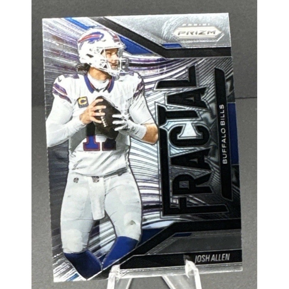 2025‎ Panini Prizm Football Josh Allen Fractal Insert #14 Buffalo Bills